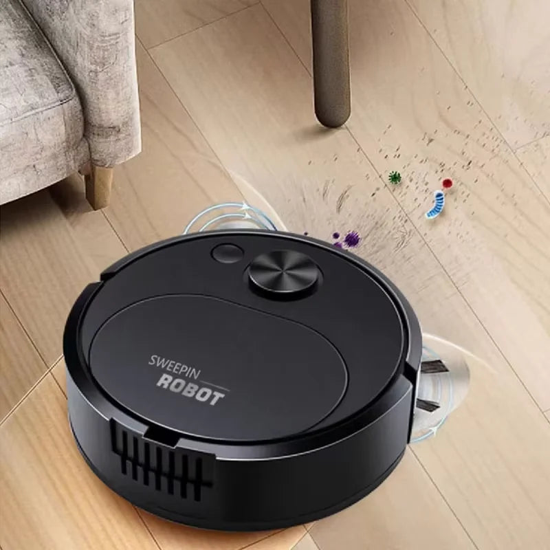 Mini Smart Robot Vacuum – Aspirapolvere Automatico Ricaricabile USB per Pavimenti e Tappeti