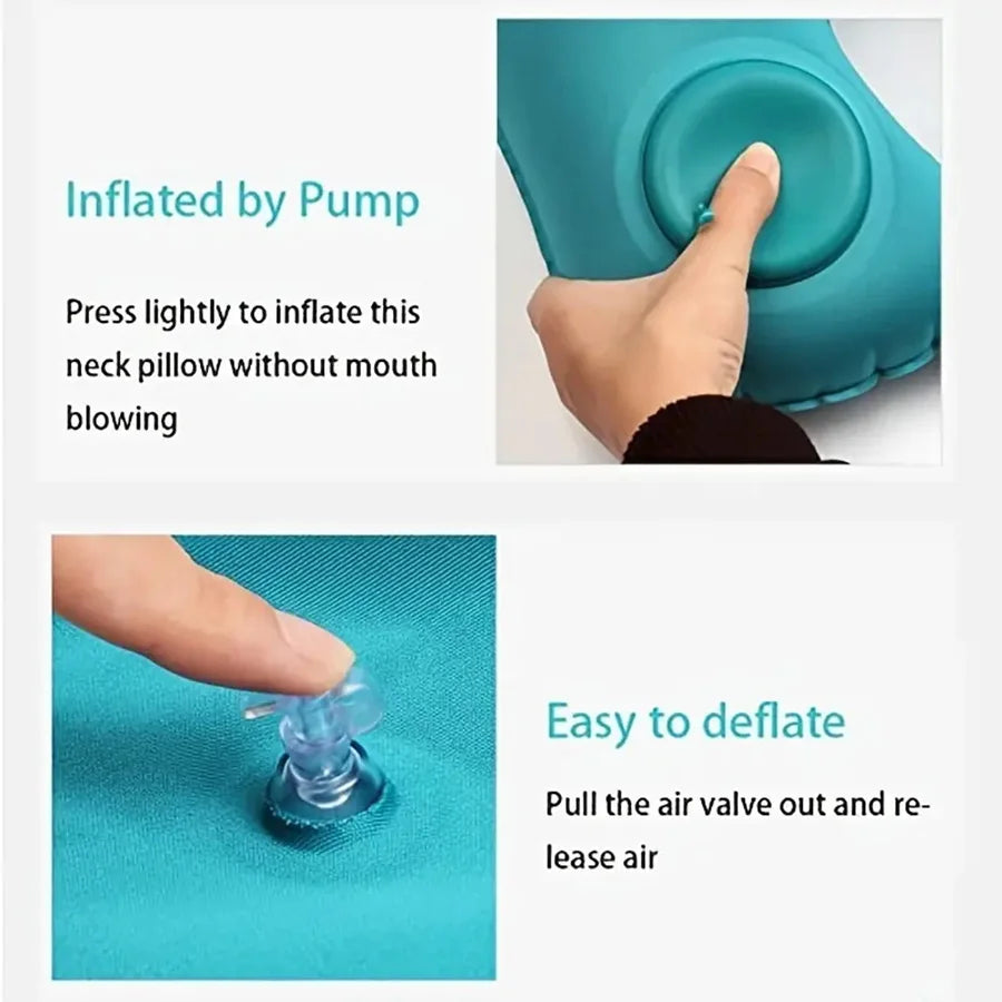 Cuscino da Viaggio Ergonomico Nimora – Supporto Cervicale Gonfiabile Ultra-Comfort