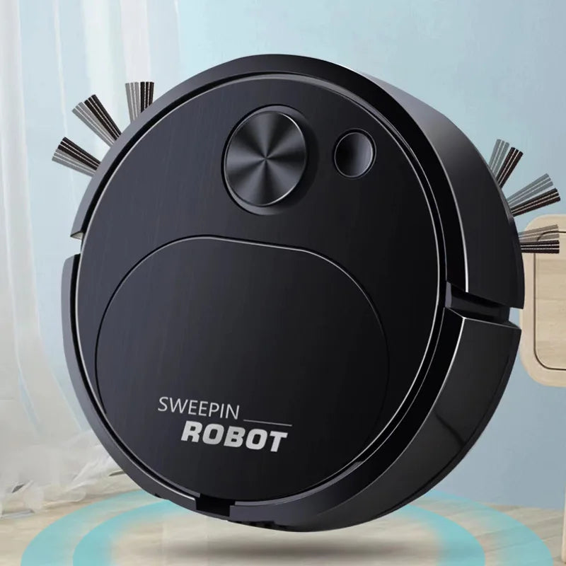 Mini Smart Robot Vacuum – Aspirapolvere Automatico Ricaricabile USB per Pavimenti e Tappeti