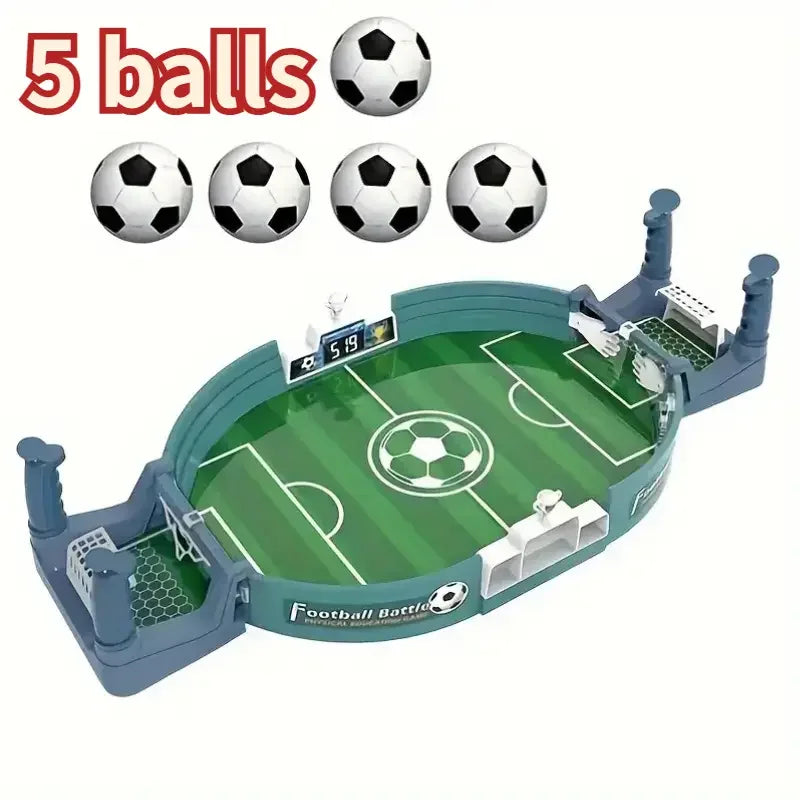 Mini Calcio Balilla da Tavolo – Gioco Arcade Portatile Interactive Soccer per 2 Giocatori – Kit con Palline Incluso