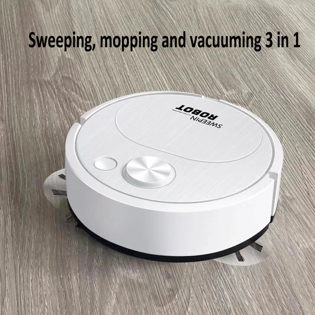 Mini Smart Robot Vacuum – Aspirapolvere Automatico Ricaricabile USB per Pavimenti e Tappeti