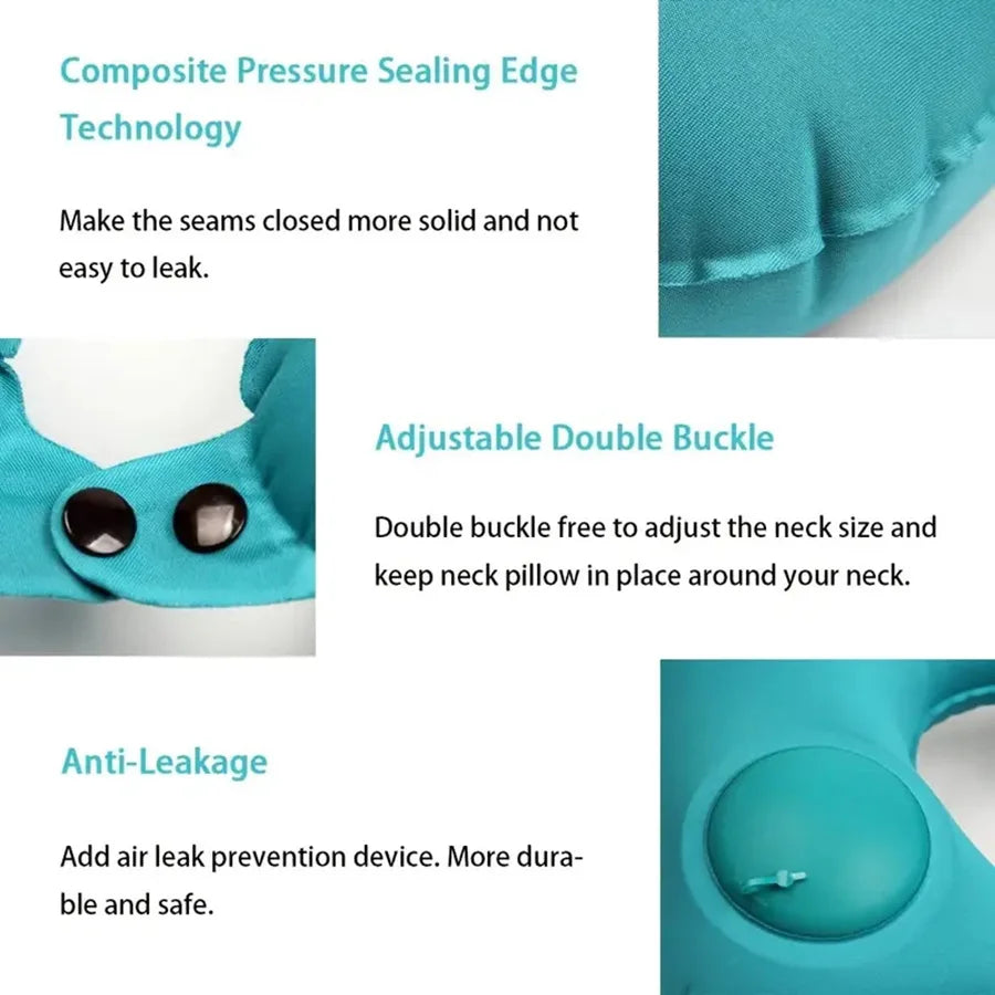 Cuscino da Viaggio Ergonomico Nimora – Supporto Cervicale Gonfiabile Ultra-Comfort