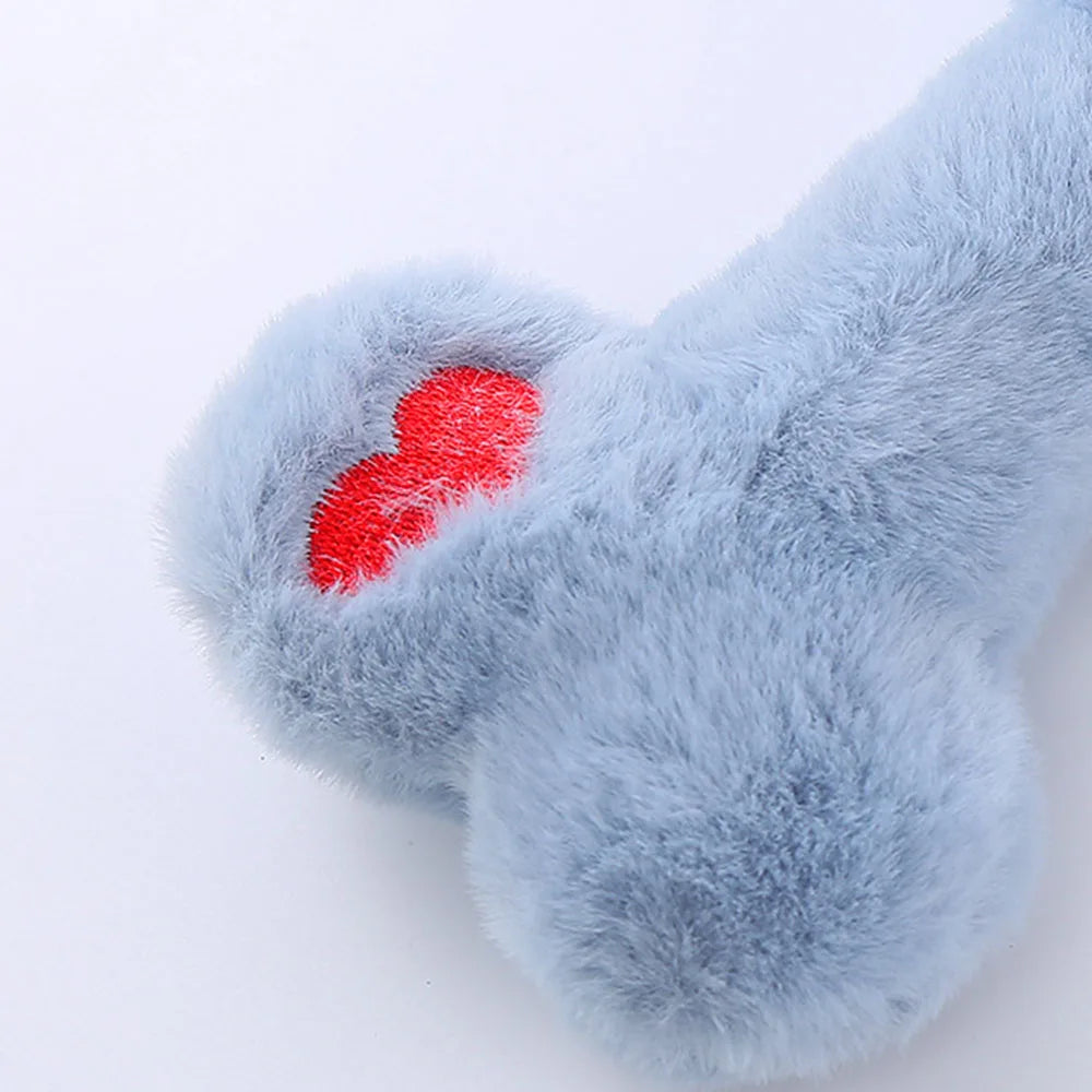 Osso di Peluche Morbido "Love" – Gioco Interattivo e Sonoro per Cani