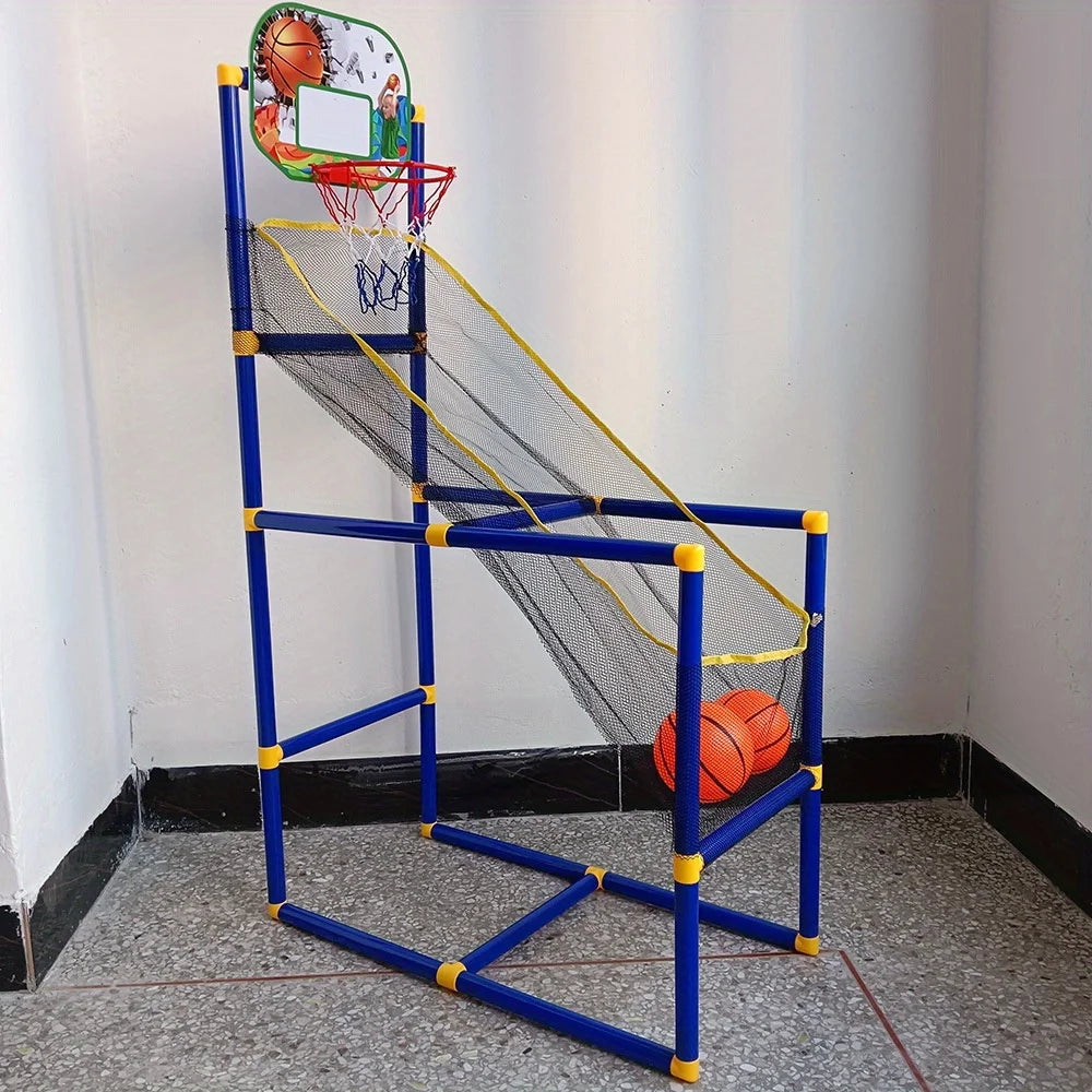 Canestro da Basket Arcade Pieghevole per Bambini - Divertimento Indoor con Rete di Recupero