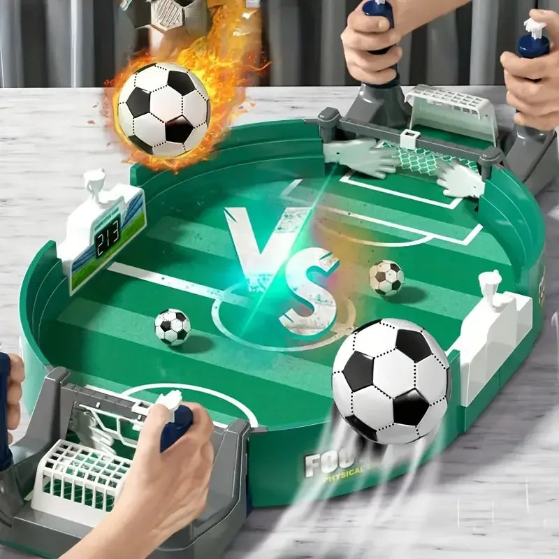 Mini Calcio Balilla da Tavolo – Gioco Arcade Portatile Interactive Soccer per 2 Giocatori – Kit con Palline Incluso
