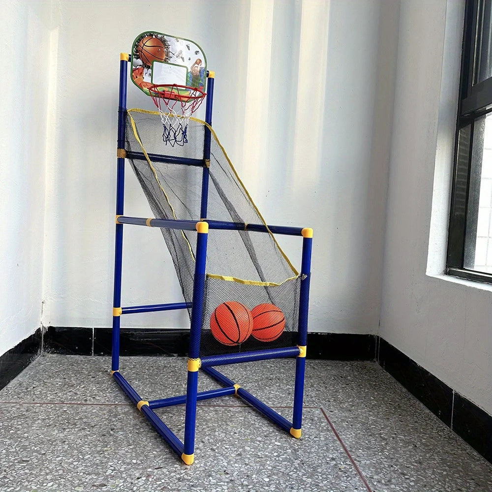 Canestro da Basket Arcade Pieghevole per Bambini - Divertimento Indoor con Rete di Recupero